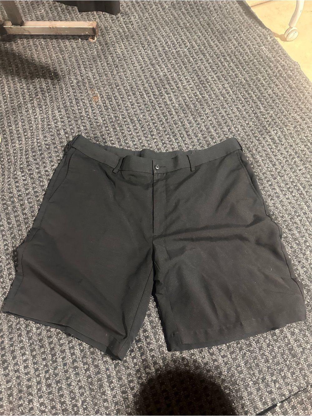 PGA Tour Black Men's Flat Front Golf Shorts